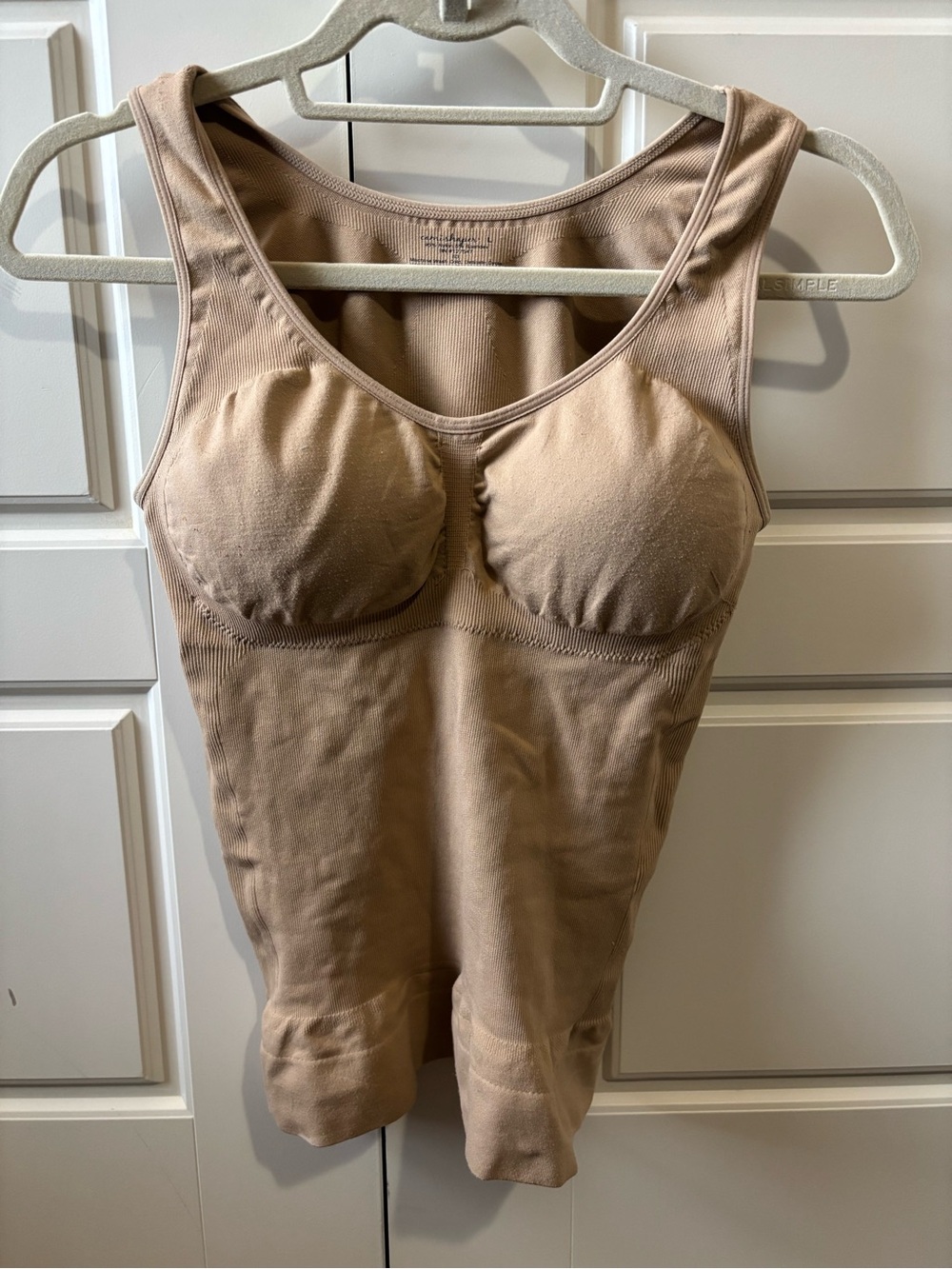 Cami Shaper Seamless Compression Camisole Bundle-Nude & White-Size Large